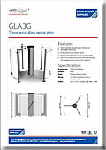 GLA3G Three Wing Glass Swing Gate