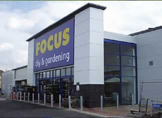 Example of a Curtain Wall System in use at a Focus Store