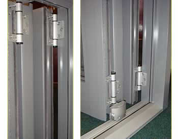 Concealed top guides and bottom rollers