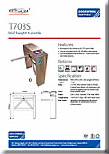 T703S Single Turnstile Remote Operation