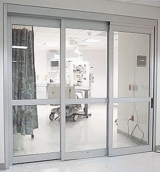 ICU 7500 Series 3 panel Telescoping Door Set